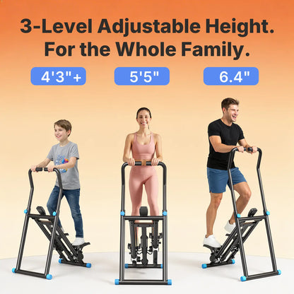 Merach Stair Stepper with Handlebar for Full-Body Workout,330Lbs Capacity, Compact Cardio Climber Exercise Machinewith Adjustable Pedals, Vertical Climber, Outdoorfun for Home Gym Backtoschool
