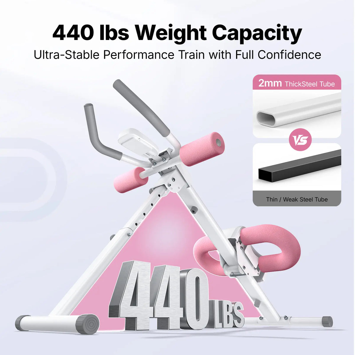 Merach Adjustable Ab Trainer Machine with LCD Monitor, Foldable Ab Exercise Machine for Abs, Arm, Leg, Buttocks Shaper, Core & Ab Trainer at Home Gym for Women, Workout Equipment Backtoschool